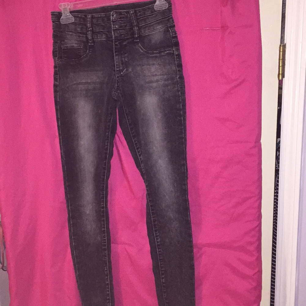 Black faded designed stretchy soft material